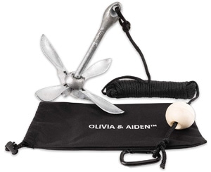 the Olivia sup anchor is a grappling anchor that is one of the best paddle board anchors