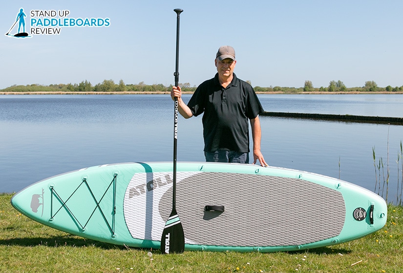 atoll 11 aquamarine beginner stand up paddle board is the best paddle board for beginners